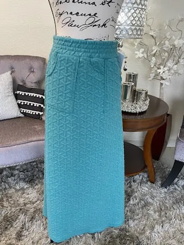 Amara Teal Sweat Skirt Separates