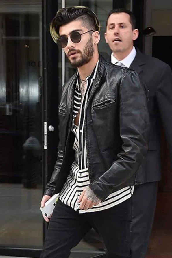 Best-Quality Zayn Malik Stylish Leather Jacket 2022 by TJS