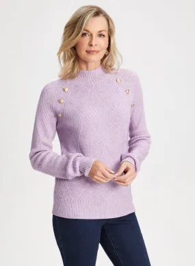 Button Detail Knit Sweater