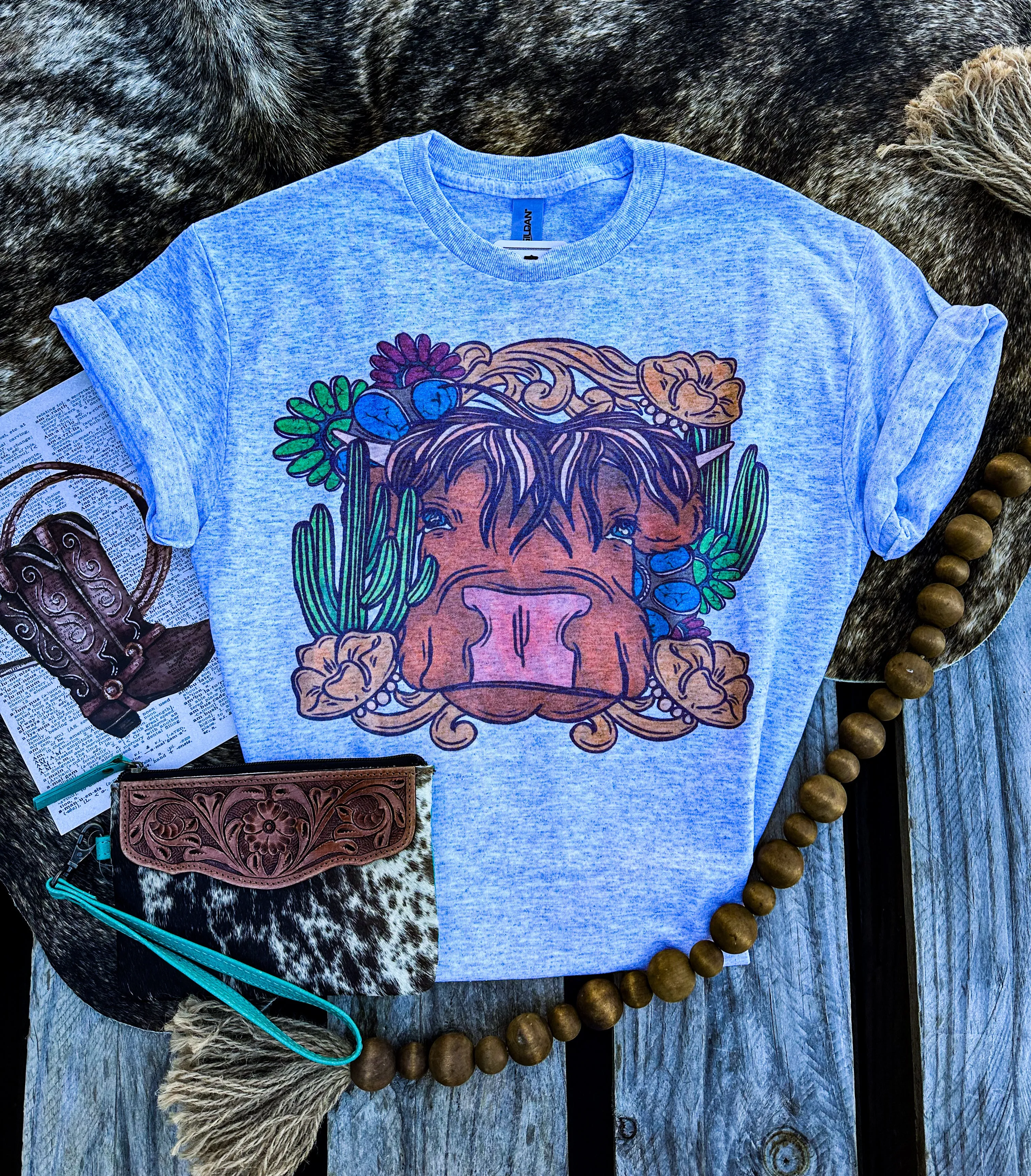 Cacti Cow Graphic Tee