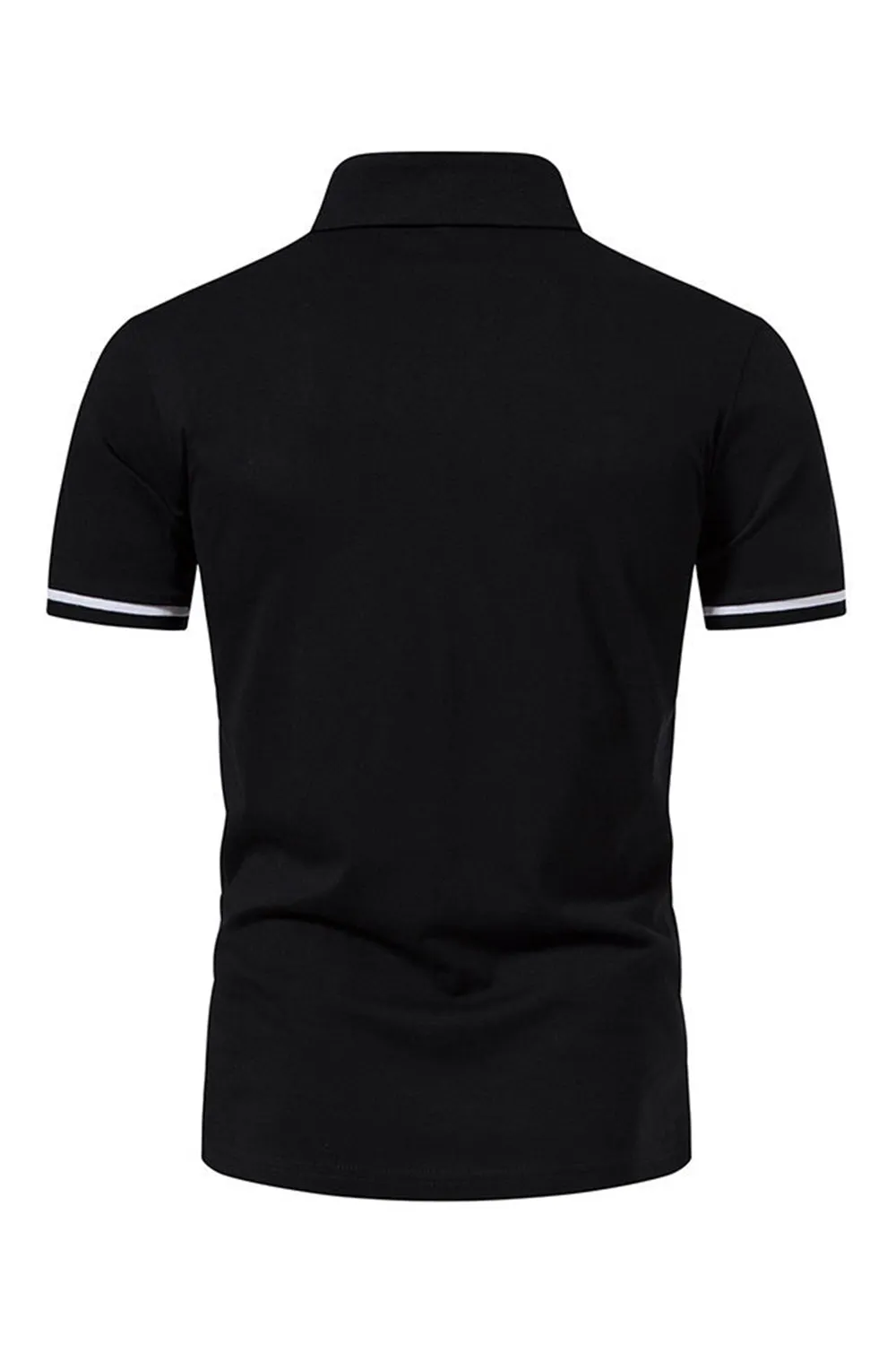 Casual Summer Short Sleeves Men's Tops with Zipper