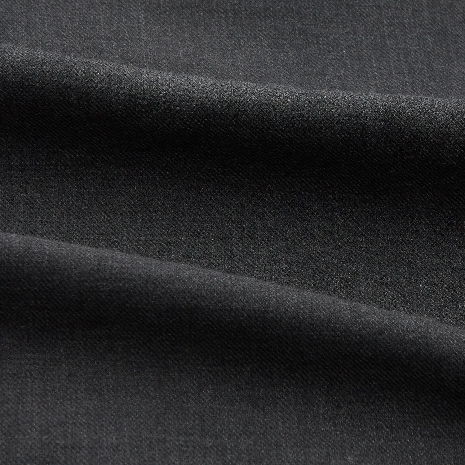 Charcoal Cotton and Wool Blend Regular Fit Mayfair Shirt