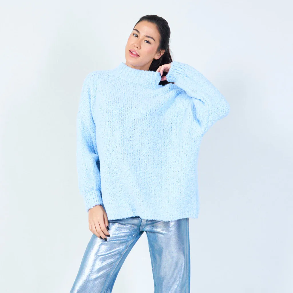 Cozy oversized boucle pullover wholesale