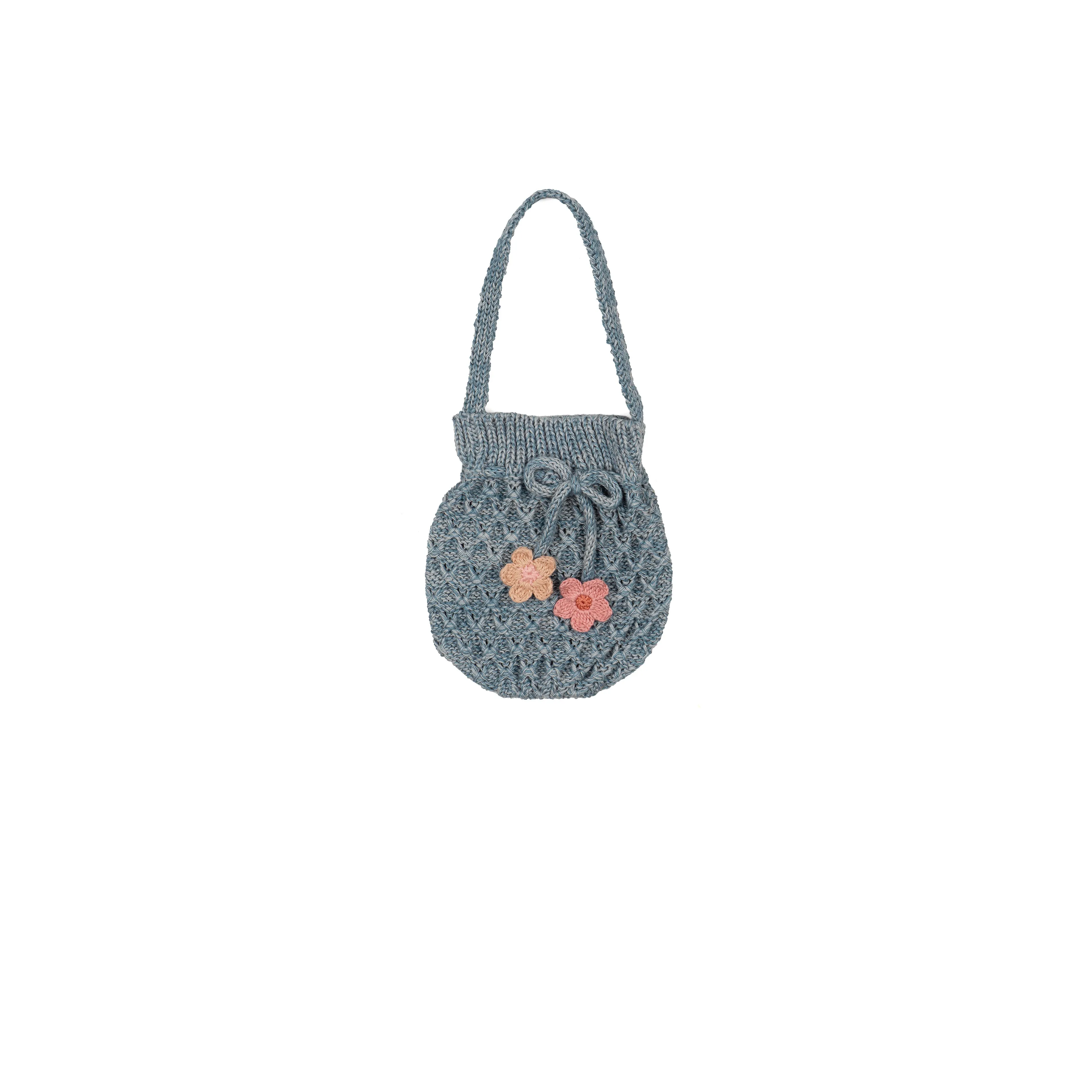 Crochet Purse - Dusty Blue