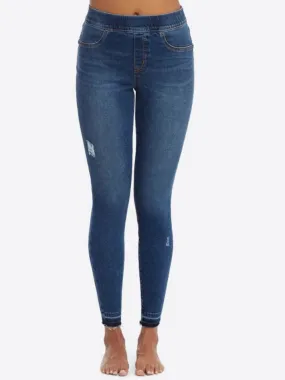 Distressed Skinny Jeans SPANX - Medium Wash