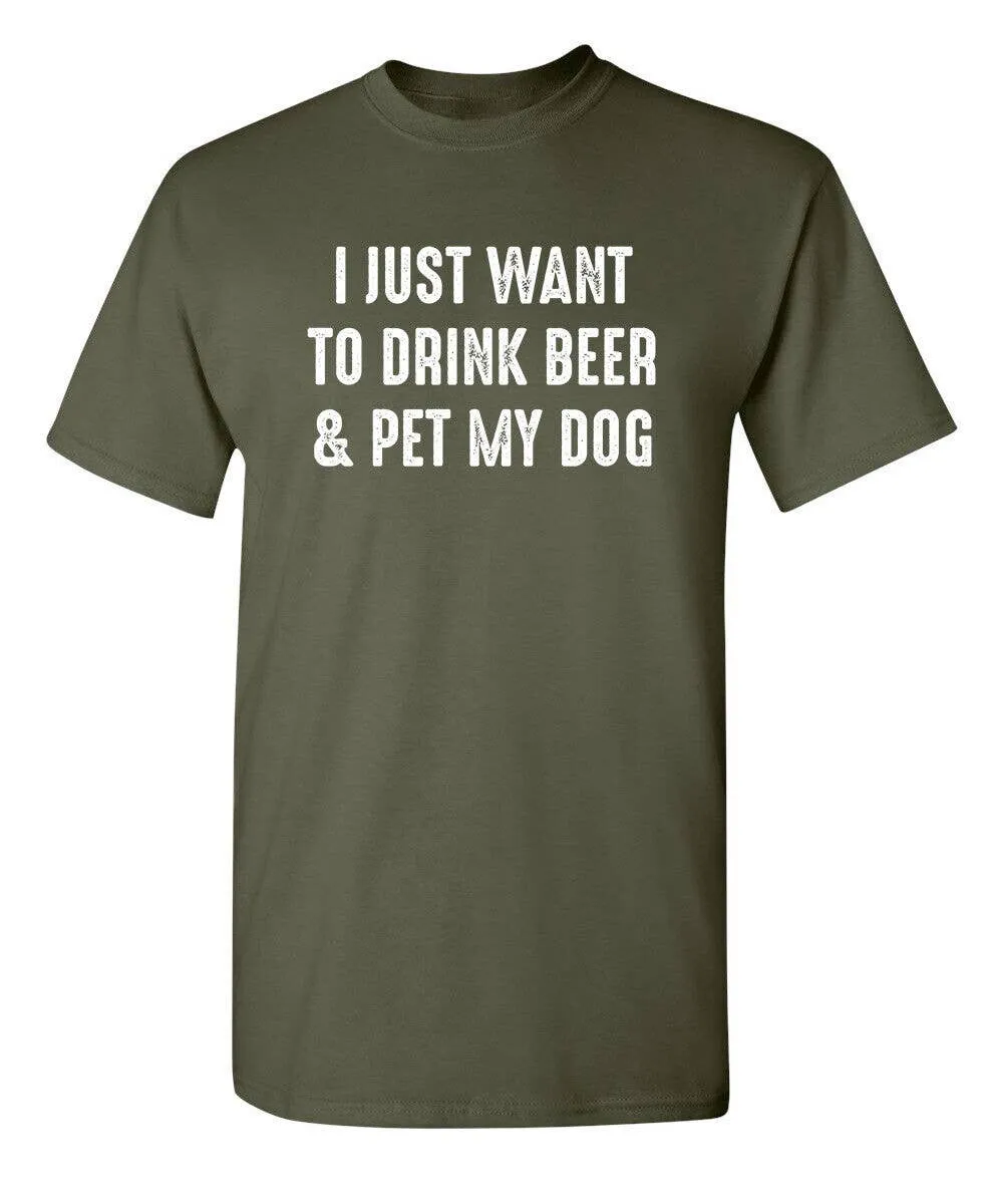 Drinking With My Dog Funny Tees (4 Styles)