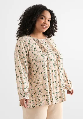 Faustina Feminine Floral Printed Blouse