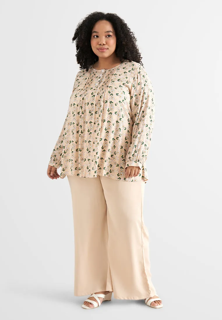 Faustina Feminine Floral Printed Blouse