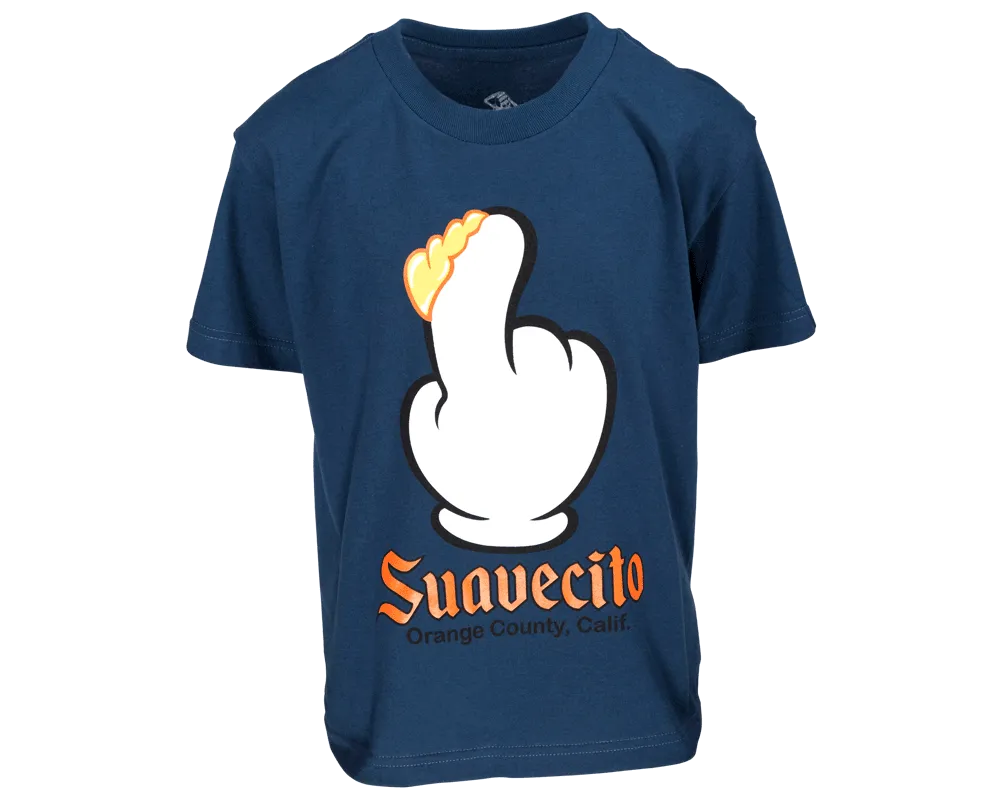 Finger Scoop Blue Tee