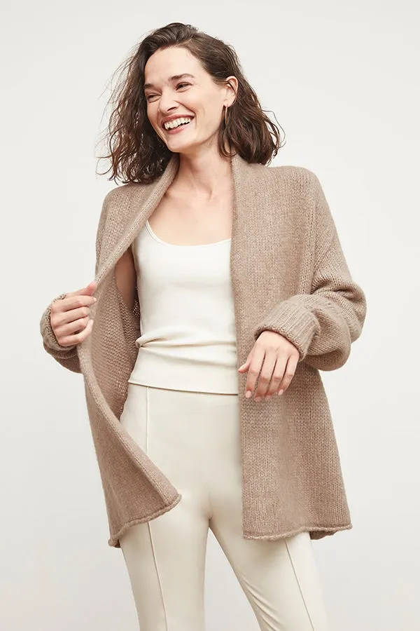 Frederick Cardigan - Fine Alpaca :: Dark Taupe