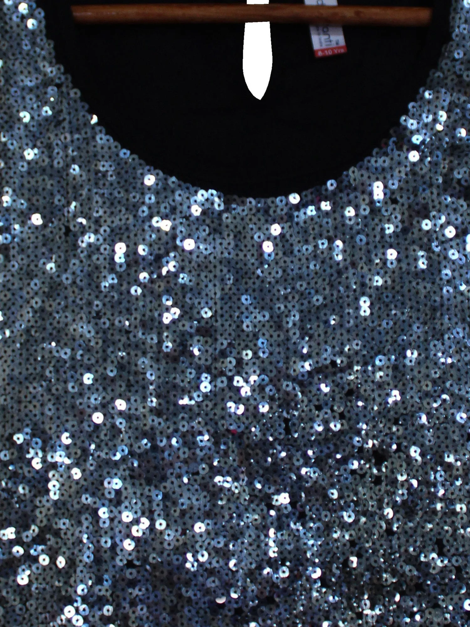 Girls Sleeveless Crop Top with Sequins