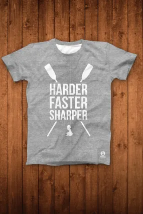 HARDER FASTER SHARPER TEE (HEATHER GREY)