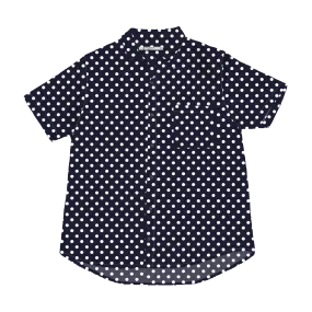 Hawaiian Shirt - Polka Dots Navy