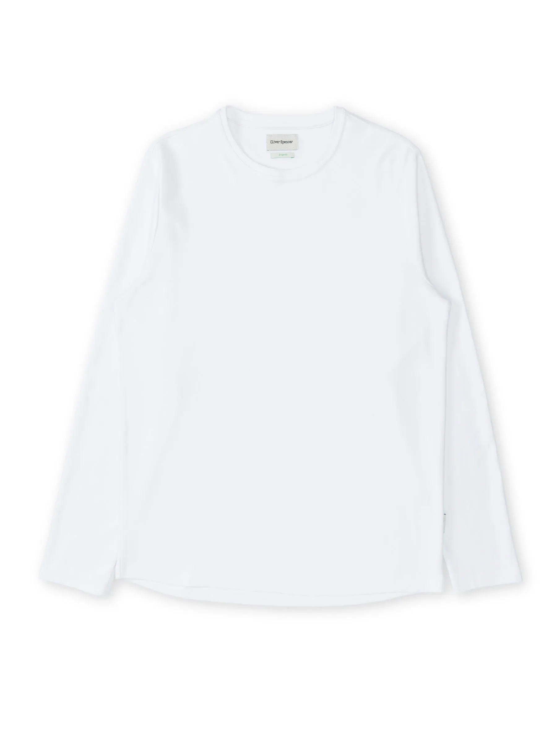 Heavy Long Sleeve Plain T-Shirt Tavistock White