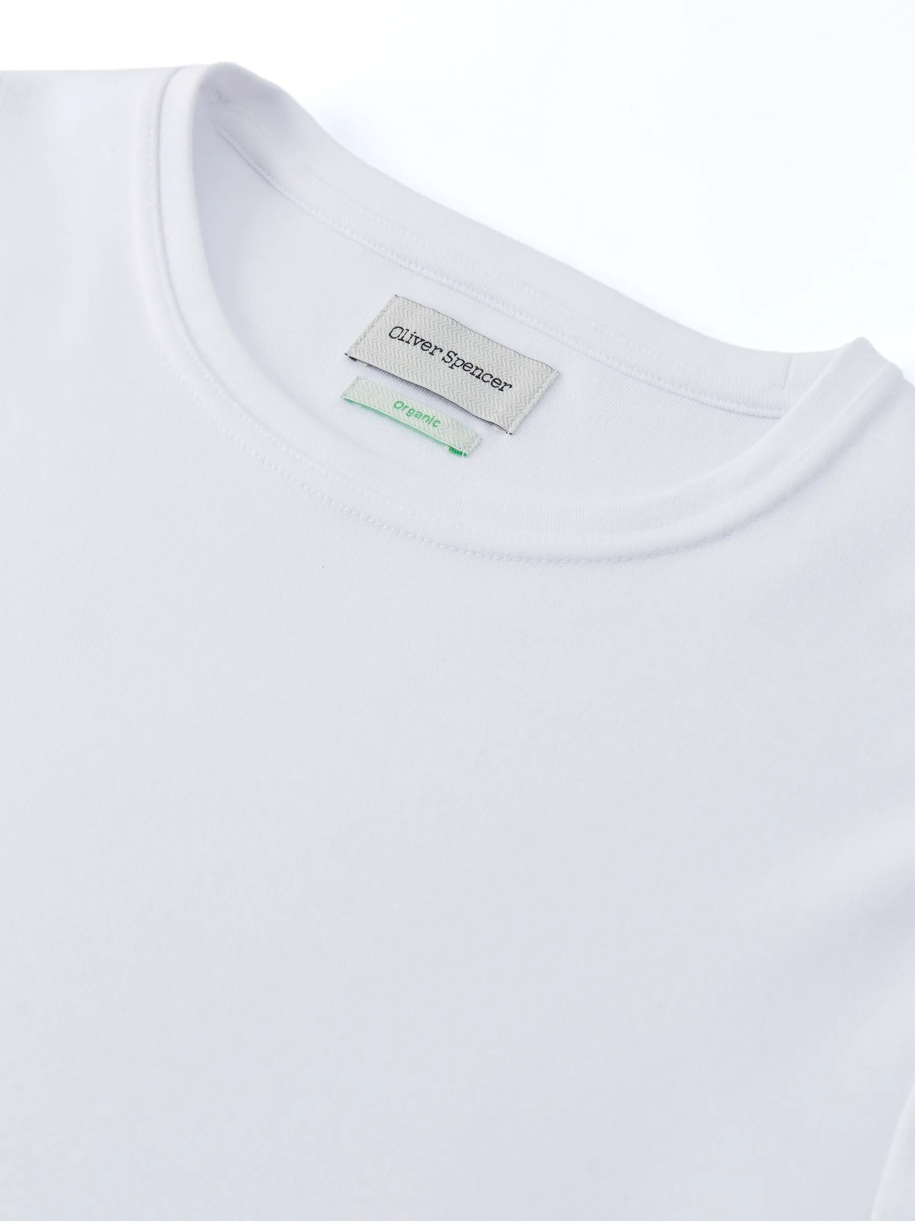 Heavy Long Sleeve Plain T-Shirt Tavistock White