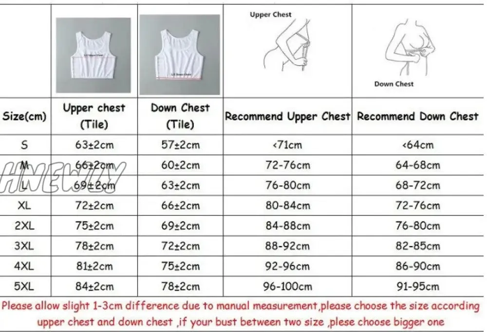 Hnewly Breathable Les Lesbian Undershirt Tomboy Buckle Short Chest Binder Summer Cos Bra Vest Sports Underwear Comfortable Sport Vest