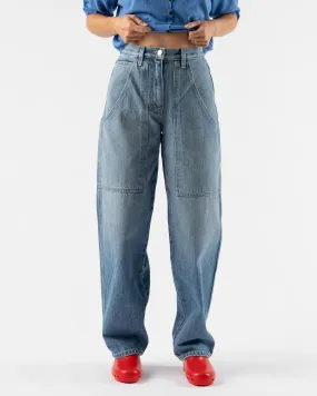 James Street Co. Cargo Barrel Jean in Denim Blue