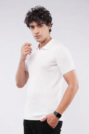 Johnny Collar Polo Shirt - White