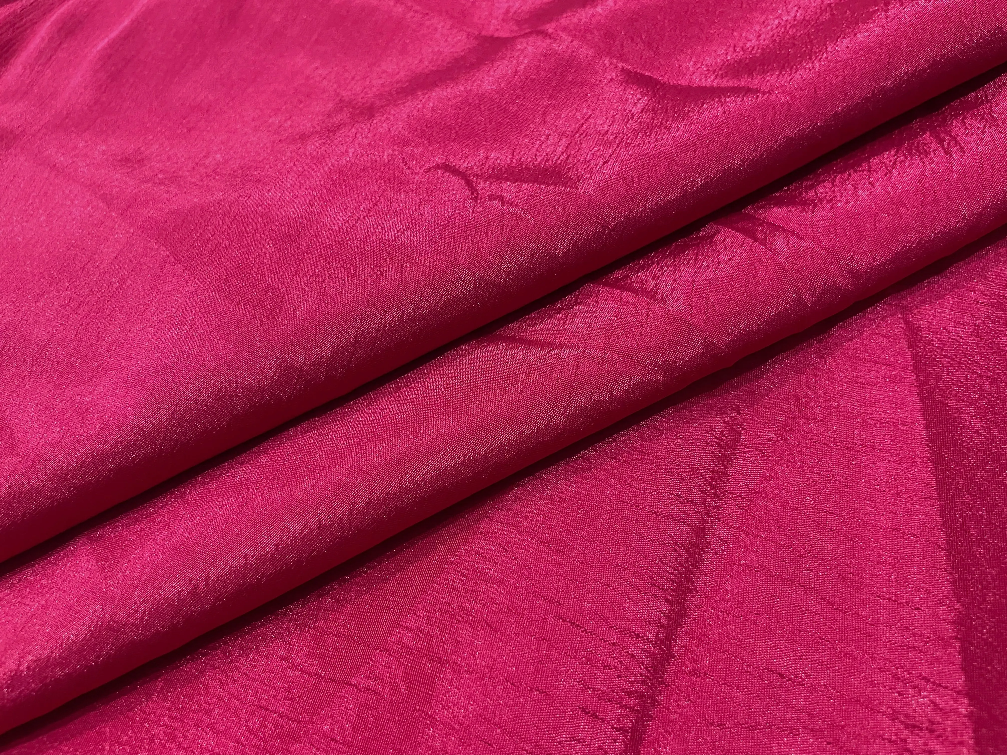 Magenta Plain Chinon Chiffon Fabric