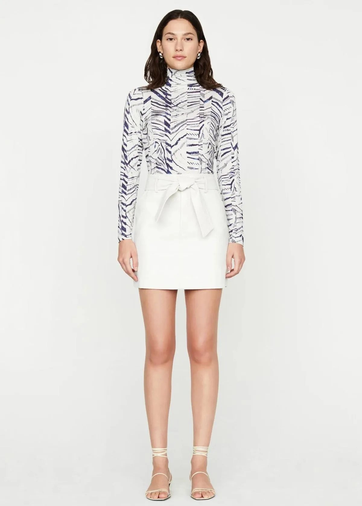 MARIE OLIVER Vallie Mini Skirt - Cloud