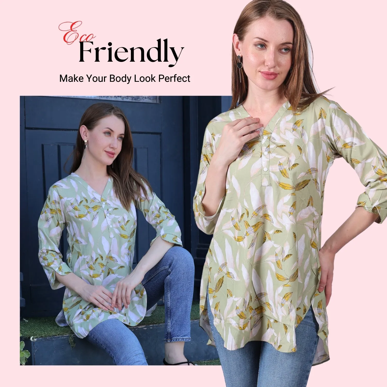 Modal Green Tops for Women | Stylish & Comfortable Designs at Glofash