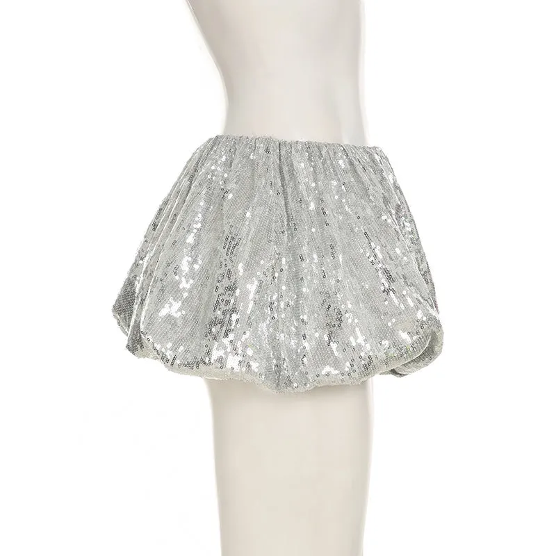 Nehemiah Sequin Balloon Skirt