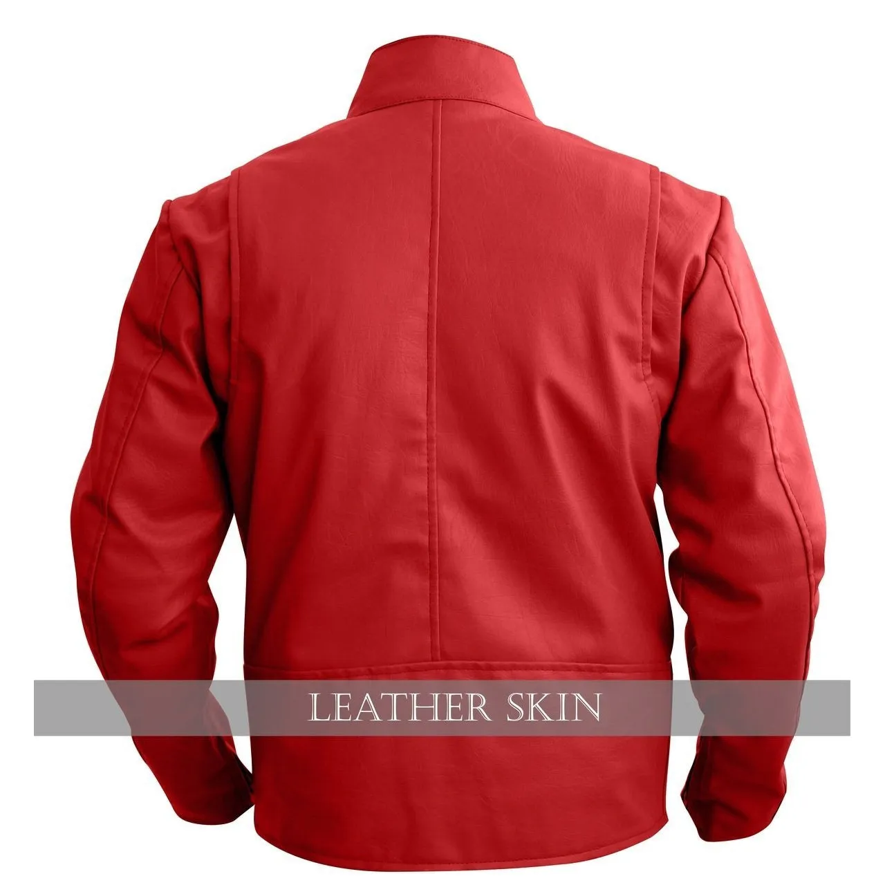 NWT Stylish Red  Men Stylish Synthetic  Leather Jacket