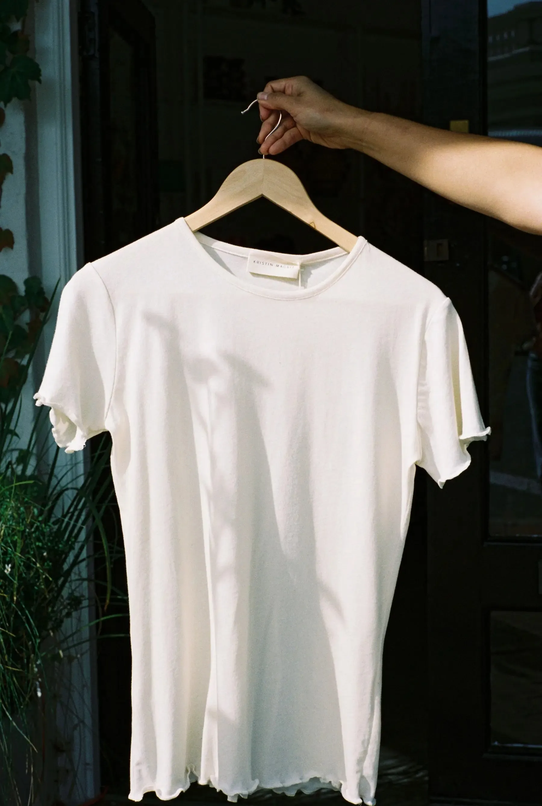 Organic Cotton Light Tee | Cream