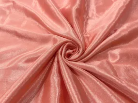 Peach Orange Plain Chinon Chiffon Fabric