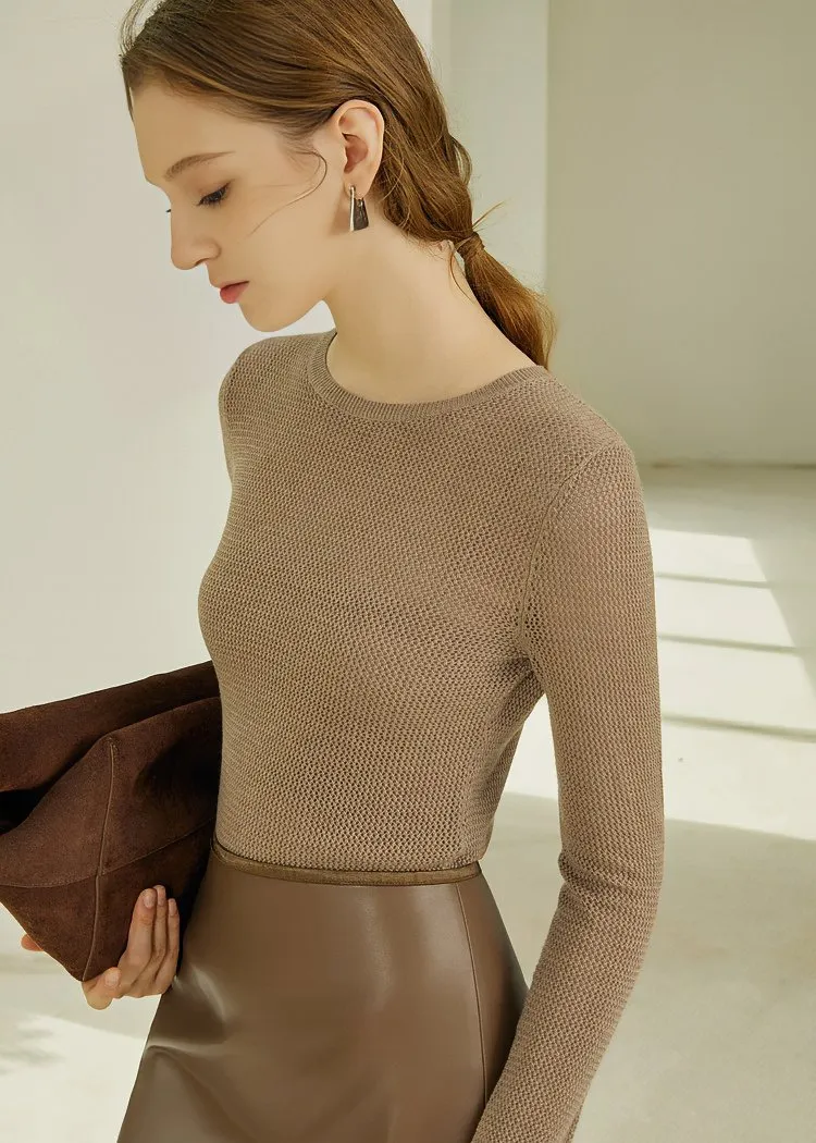 ROUND NECK TIGHT KNIT