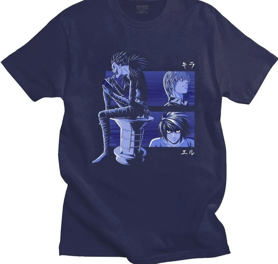 Ryuk, Light and L T-shirt Death Note (Colors Available)