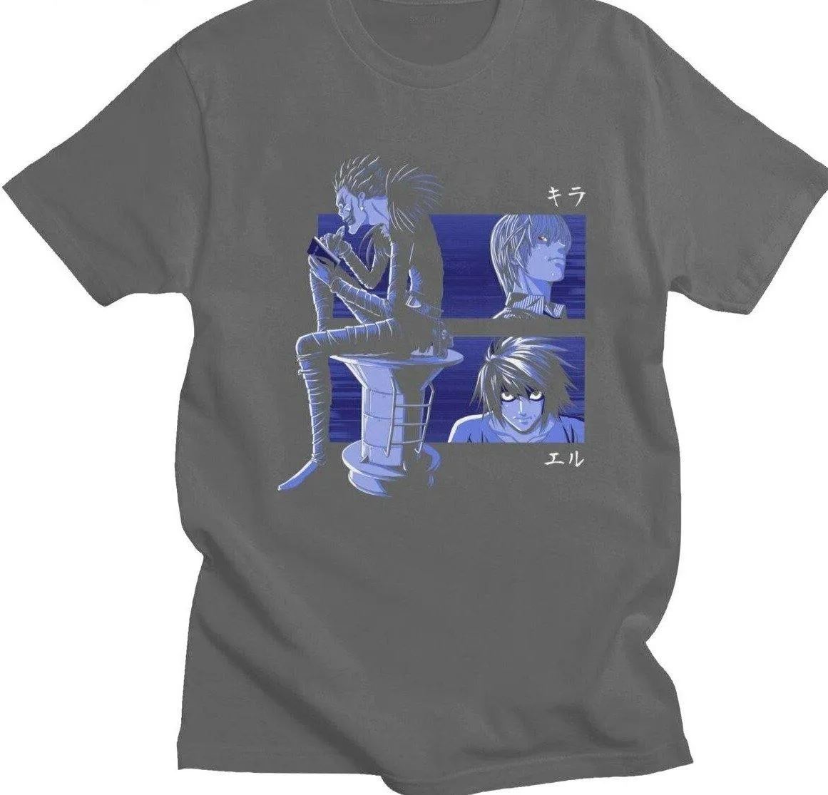 Ryuk, Light and L T-shirt Death Note (Colors Available)