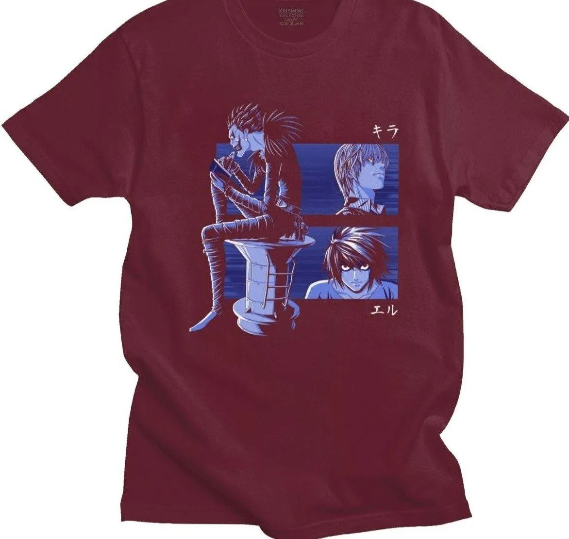 Ryuk, Light and L T-shirt Death Note (Colors Available)