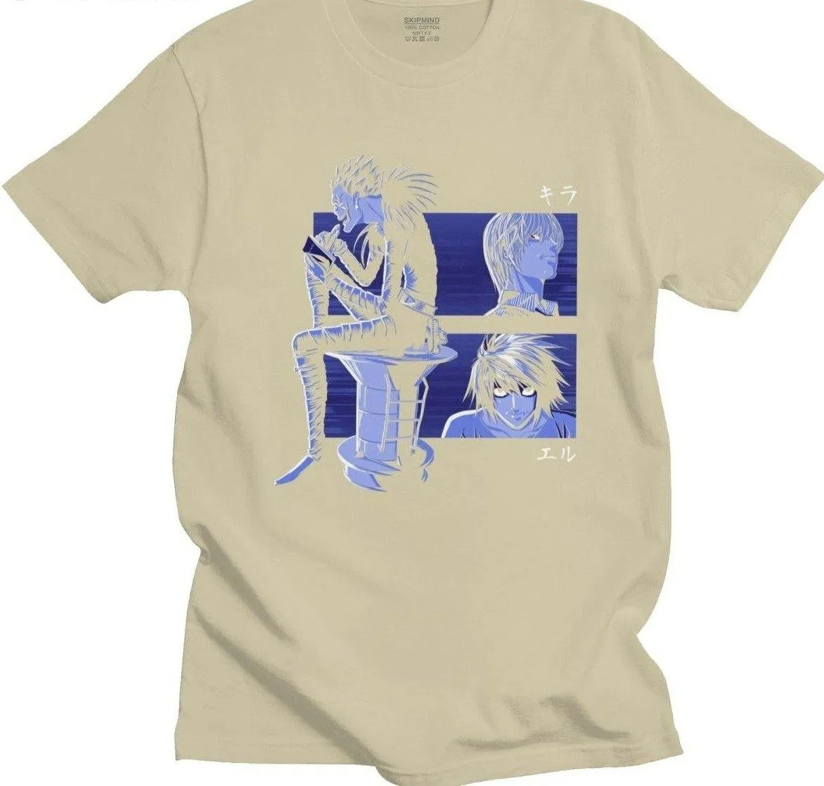 Ryuk, Light and L T-shirt Death Note (Colors Available)