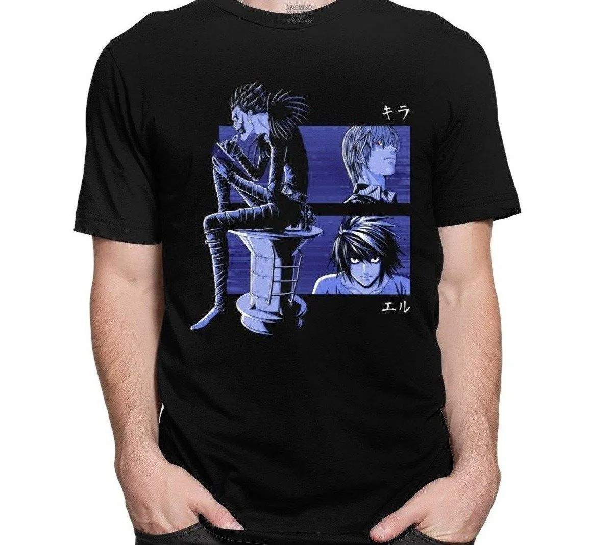 Ryuk, Light and L T-shirt Death Note (Colors Available)