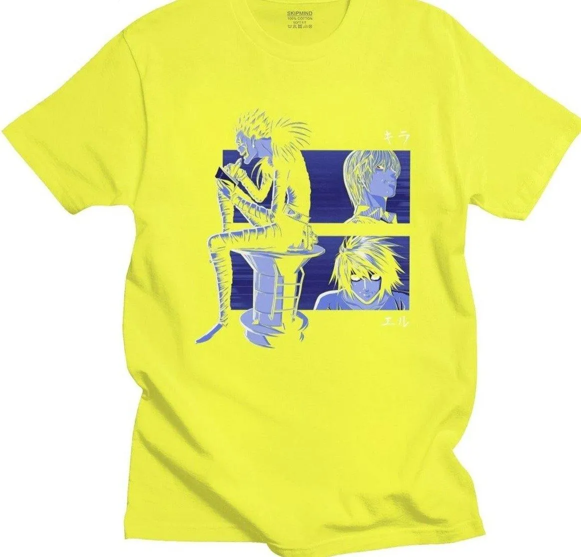 Ryuk, Light and L T-shirt Death Note (Colors Available)