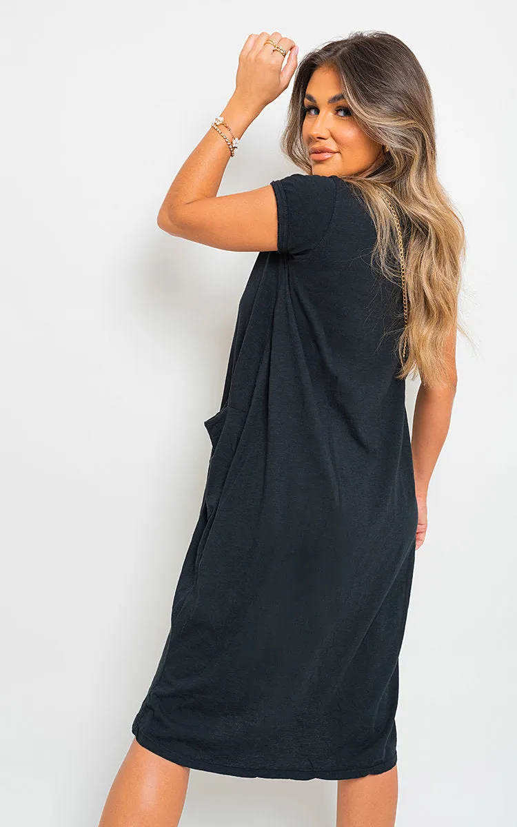 Short Sleeve with Front Pockets Top/dress