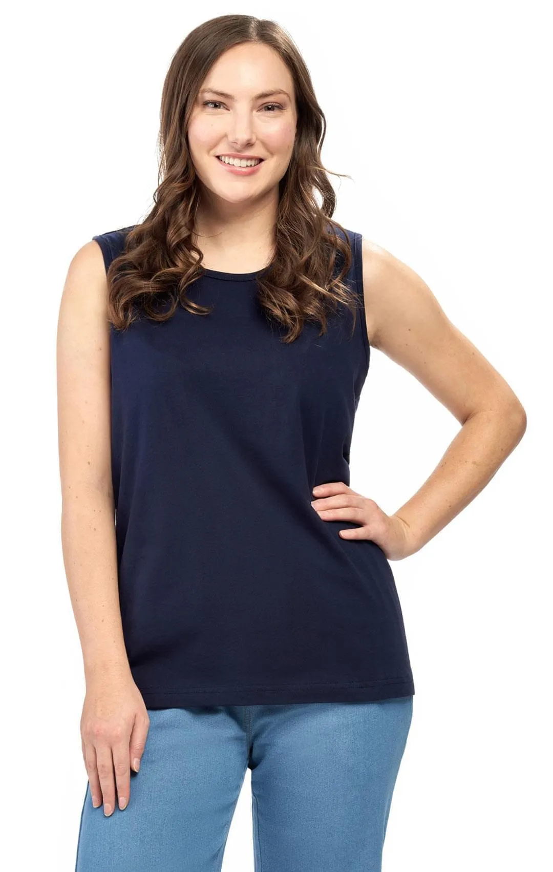 SLEEVELESS TANK– More Modest Than a Tank Yet Just as Cool and Comfortable