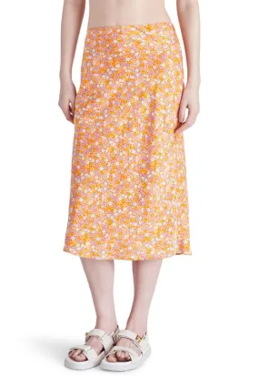 Steve Madden Mindy Floral Print Midi Slip Skirt