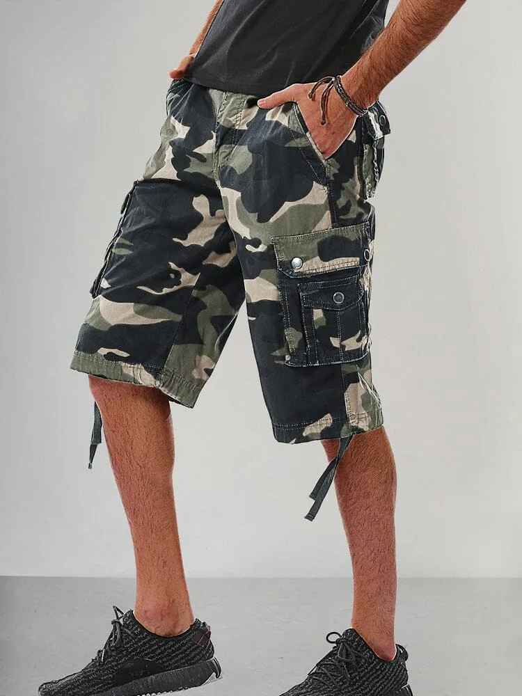 Stylish Cotton Camouflage Cargo Shorts