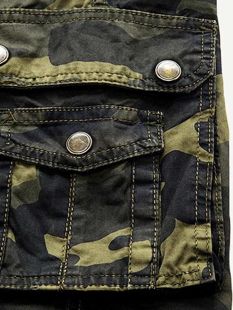 Stylish Cotton Camouflage Cargo Shorts