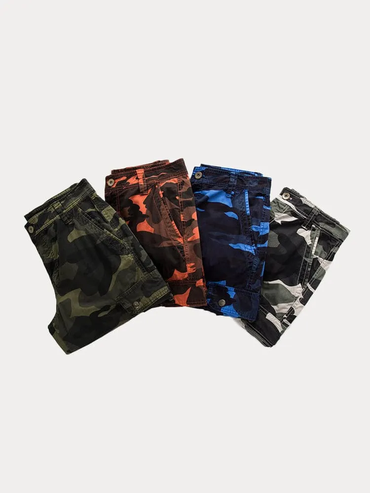 Stylish Cotton Camouflage Cargo Shorts