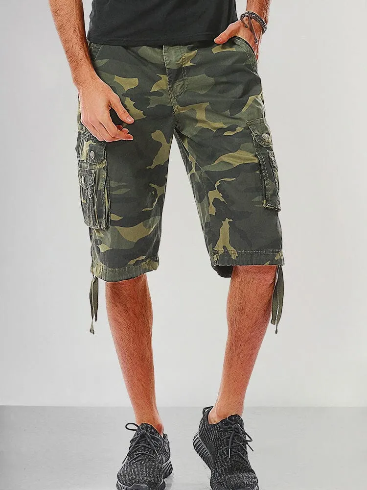 Stylish Cotton Camouflage Cargo Shorts