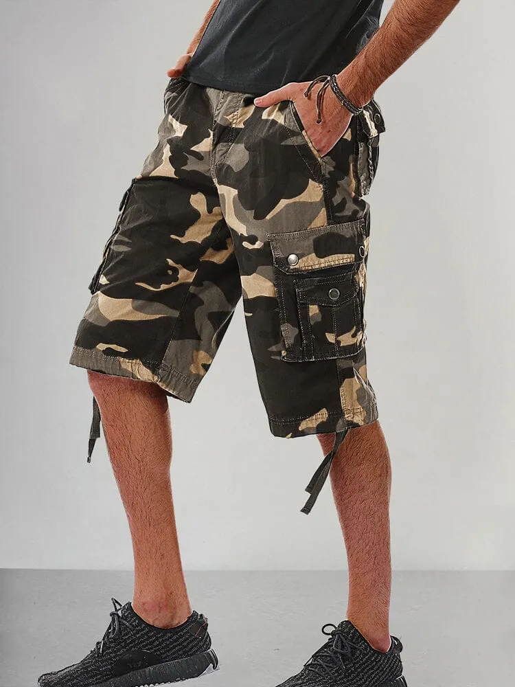 Stylish Cotton Camouflage Cargo Shorts