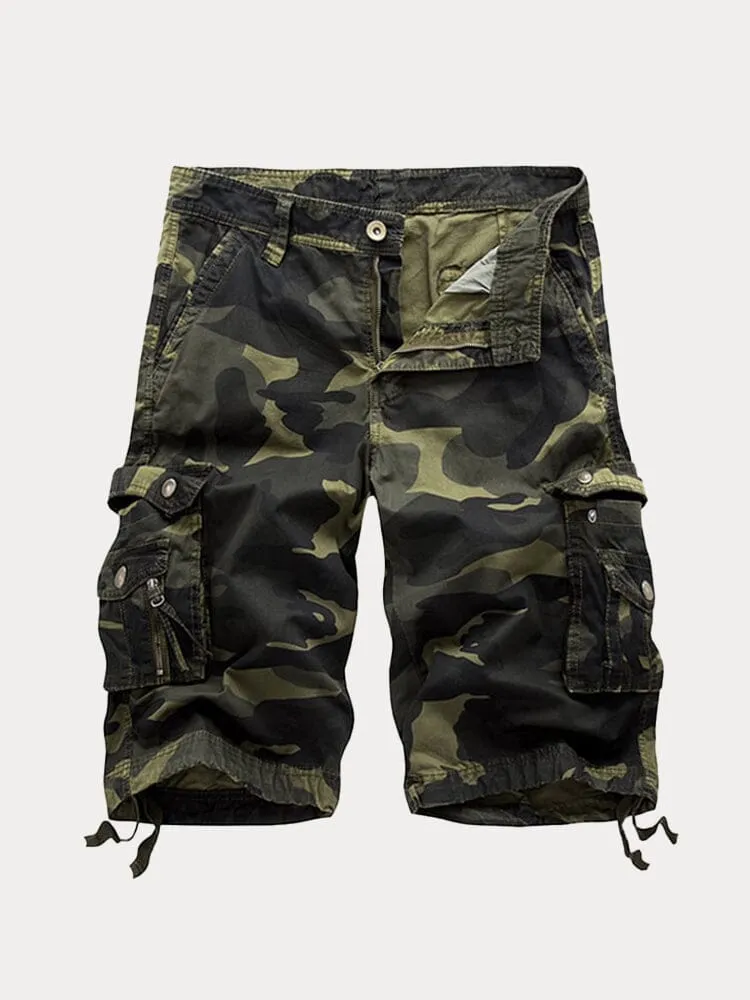 Stylish Cotton Camouflage Cargo Shorts