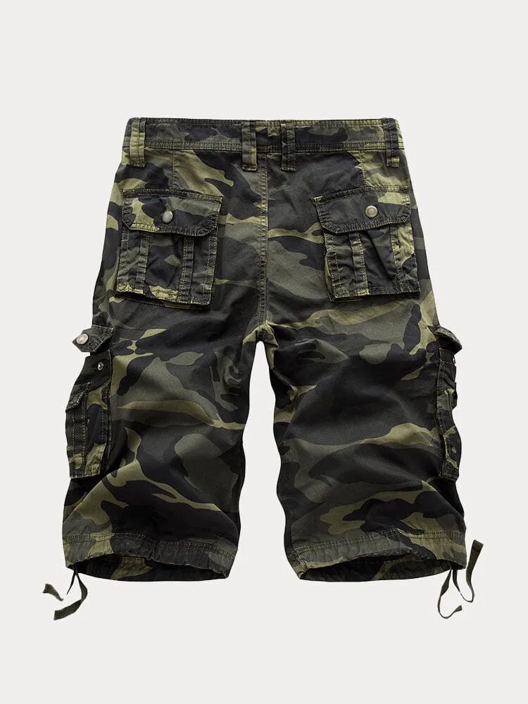 Stylish Cotton Camouflage Cargo Shorts