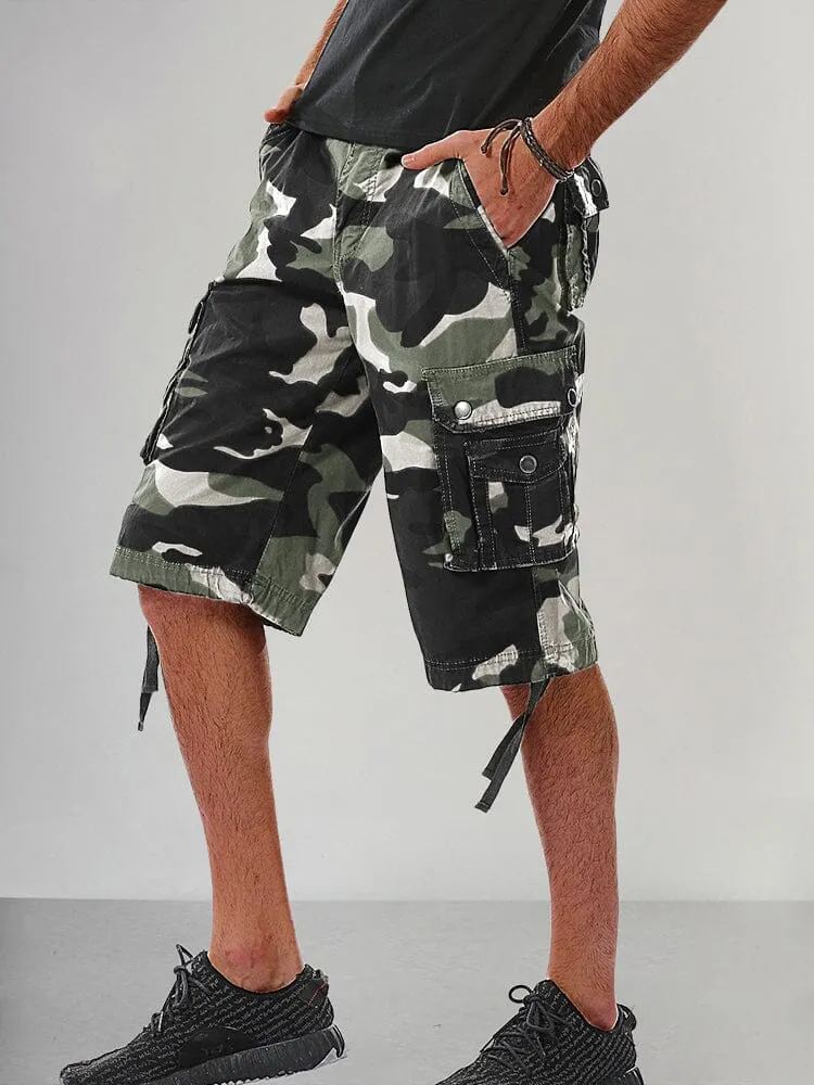 Stylish Cotton Camouflage Cargo Shorts