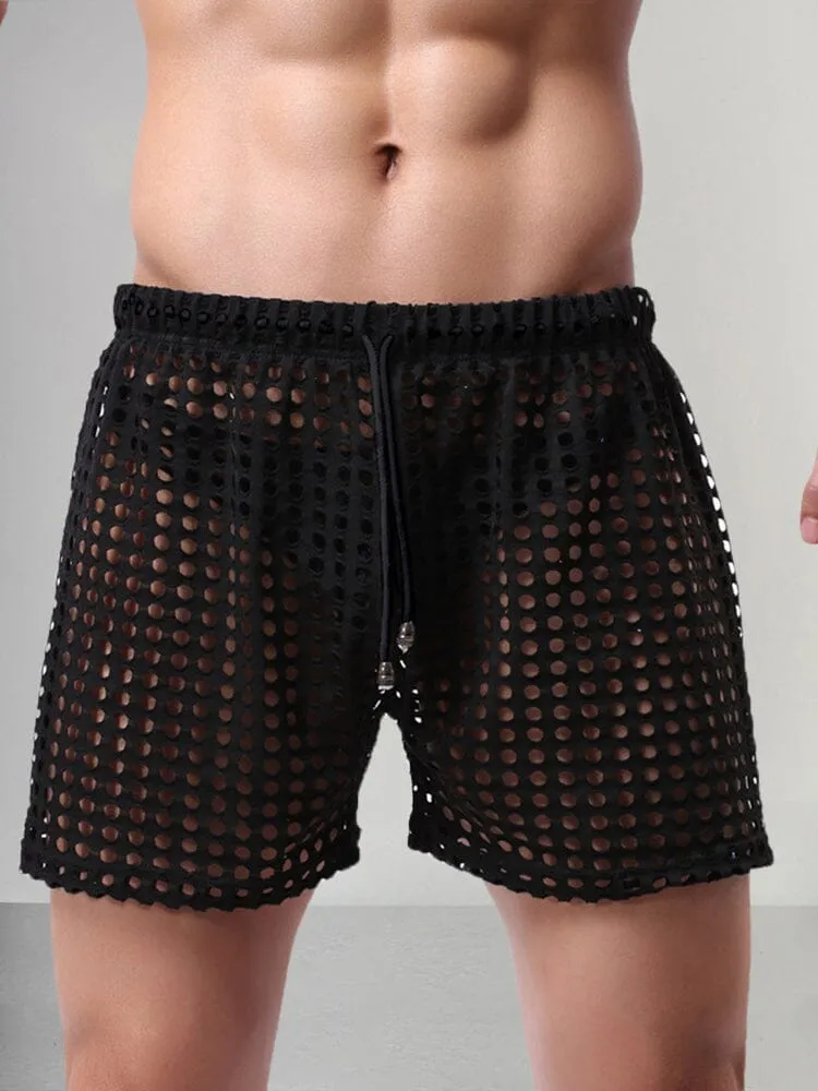 Stylish Cutout Drawstring Shorts