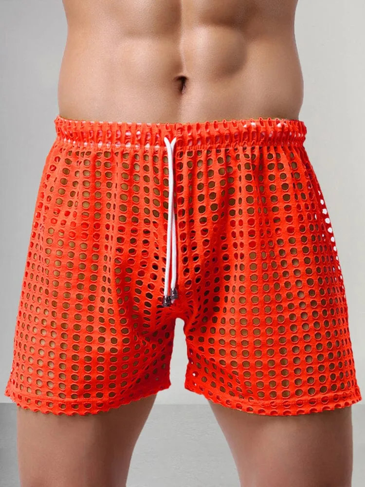 Stylish Cutout Drawstring Shorts