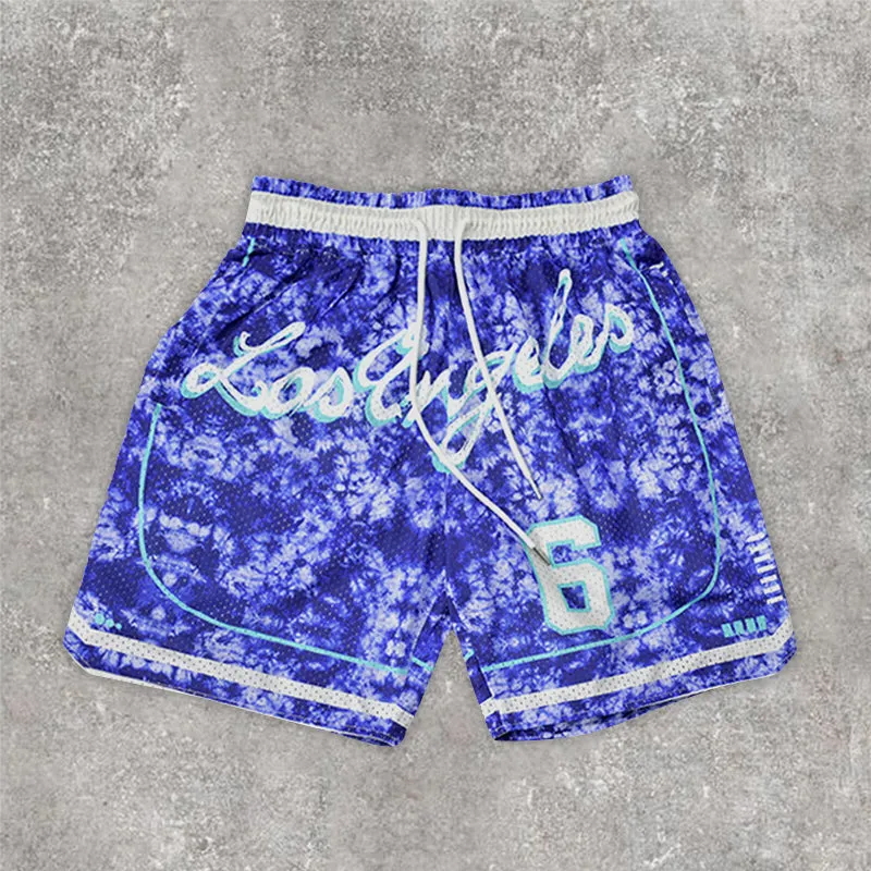 Stylish Letter Print Track Shorts